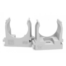 Крепеж-клипса для труб для монтажного пистолета серая в п/э д25 (100шт/700шт уп/кор) Промрукав (PR13.0121)