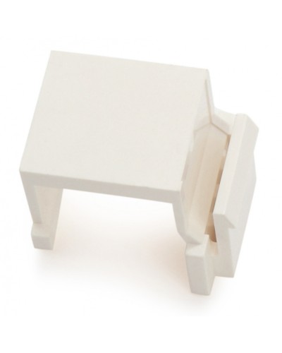 Вставка-заглушка формата Keystone Jack, белая Hyperline (KJ1-BL-WH) в Новороссийске Патч-корды и пигтейлы Pintop.ru