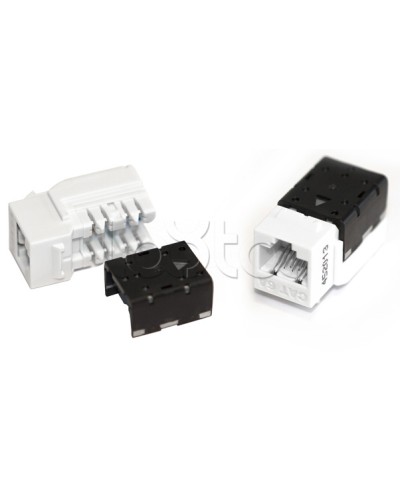 Вставка Keystone Jack RJ-45(8P8C), категория 6A, 110 IDC оранжевая Hyperline (KJNE-8P8C-C6A-90-OR) в Новороссийске Модули Keystone Pintop.ru