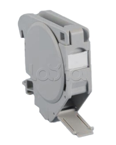 Крепление на DIN-рейку для модулей Keystone Jack c крышками Hyperline FP-IE-DIN-KJ-1A-GY в Новороссийске Коммутационные изделия Pintop.ru