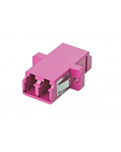 Адаптер OM4, LC дуплекс, с фланцами, пурпурный Eurolan (36A-40-2L-02MG) в Новороссийске Проходные адаптеры Pintop.ru
