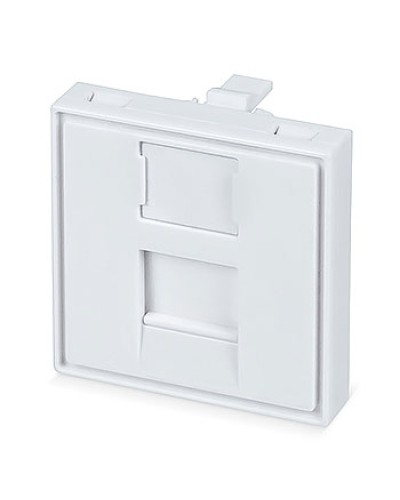 Вставка 45x45 (Mosaic) для 1 модуля формата Keystone Jack (FP-45-1M) Пожтехкабель СКС (202-031) (аналог Mosaic) в Новороссийске Модули Keystone Pintop.ru