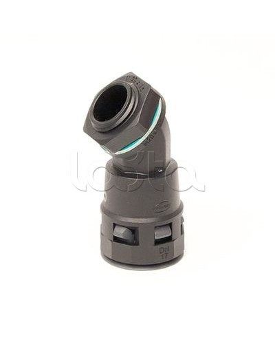 Монтажный комплект муфта 45 грд. труба-коробка DN 23 мм, М25х1,5, полиамид, цвет черный DKC PACL23M25N в Новороссийске Крепеж: Дюбели, шурупы, саморезы Pintop.ru