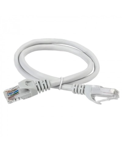 ITK Коммутационный шнур (патч-корд) кат.5Е UTP 1м серый (PC01-C5EU-1M) в Новороссийске Патчкорды (медные) Pintop.ru