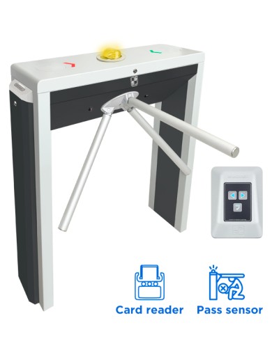 CARDDEX Комплект тумбового турникета со встроенным картоприемником STL-03KEC в Новороссийске Турникеты Pintop.ru