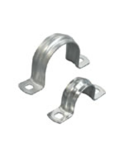 Скоба оцинкованная двулапковая для трубы D20мм (100 шт/уп) Экопласт 43620 в Новороссийске Крепежные изделия Pintop.ru