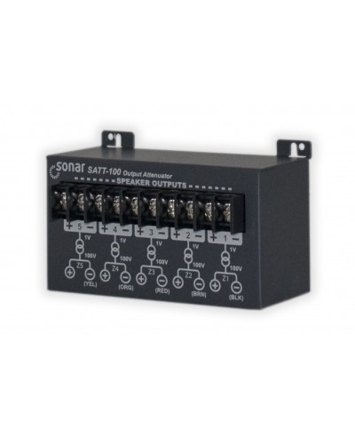 Блок аттенюаторов для настольныx усилителей Sonar SATT-100 в Новороссийске Система оповещения и трансляции Sonar Pintop.ru