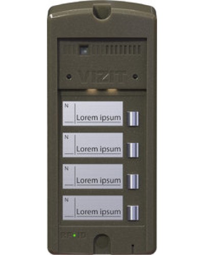 Панель вызова Vizit БВД-306CP-4 в Новороссийске Многоабонентные устройства Pintop.ru