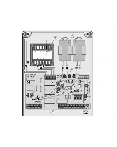Блок управления для приводов распашных ворот Came 002ZA3P в Новороссийске Автоматизация ворот Pintop.ru