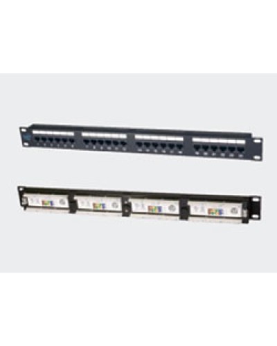 Патч-панель 19, 1U, 24xRJ45 категория 5е Eurolan (27B-U5-24BL) в Новороссийске Патч панель Pintop.ru