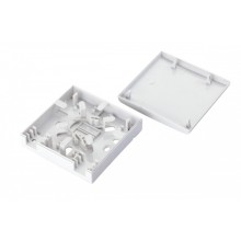 Коробка оптическая настенная 2-портовая, белый Eurolan (12B-00-SC-02WT)