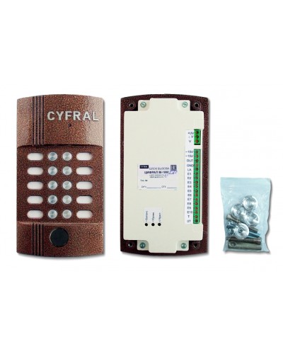 Блок вызова видеодомофона на 10 абонентов Цифрал M-10M/PVC в Новороссийске Блоки вызова многоабонентные Pintop.ru