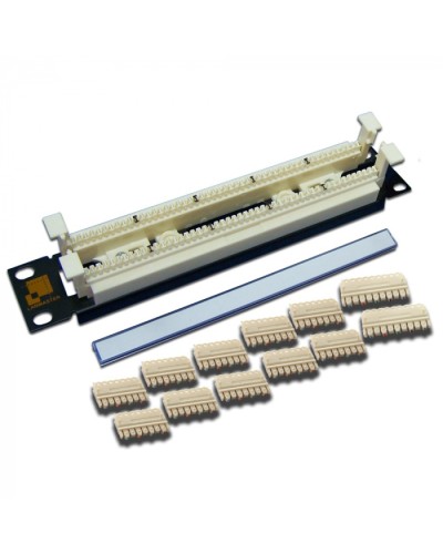 50-парный 110 кросс 10 1U, блоки в комплекте LANMASTER (LAN-RS110-50FT/10) в Новороссийске Патч-панели Pintop.ru