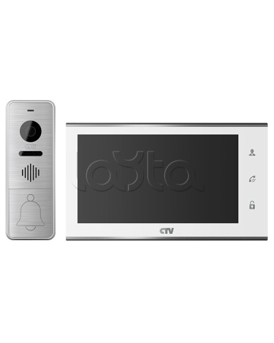 Комплект видеодомофона CTV-DP4705AHD (белый) в Новороссийске Комплекты домофонов Pintop.ru