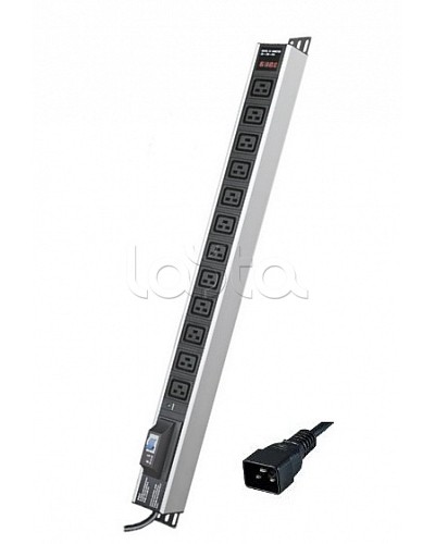 Блок распределения питания вертикальный для 19 шкафов DKC R5V12CBOPCDC19 в Новороссийске Блоки розеток Pintop.ru