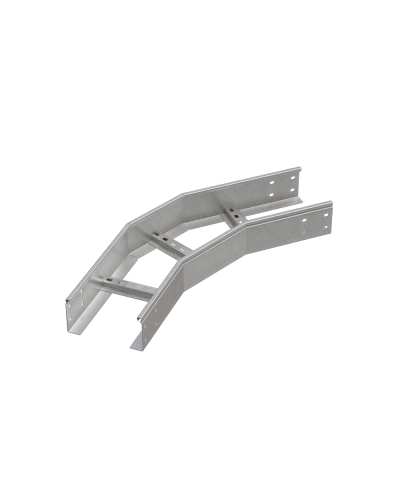 Угол лестничный горизонтальный 45 гр. 100х700х1,2 мм N КМ-профиль (LGL45-100-700-1.2 N) в Новороссийске Аксессуары для лотков Pintop.ru