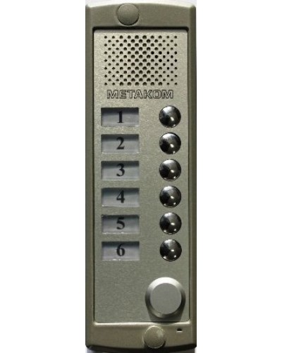 Блок вызова домофона Метаком MK6-K-RF в Новороссийске Блоки вызова многоабонентные Pintop.ru