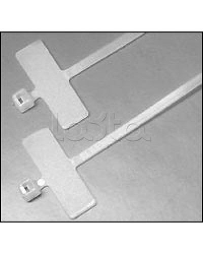 Хомут-стяжка нейлоновый, неоткрывающийся, с площадкой для маркировки 200x2.5 мм Hyperline GTK-200MC (100 шт/уп.) в Новороссийске Стяжки-хомуты Pintop.ru