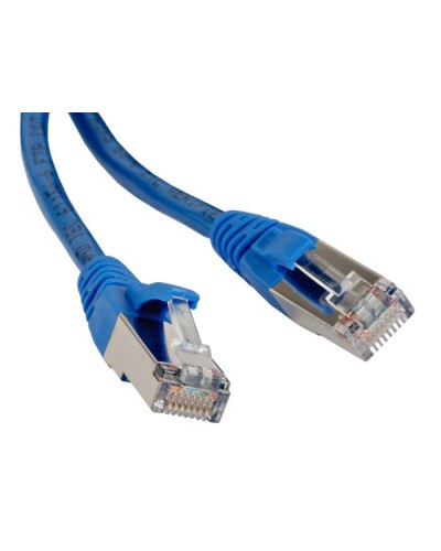 Патч-корд F/UTP Hyperline PC-LPM-STP-RJ45-RJ45-C6-15M-LSZH-BL в Новороссийске Патчкорды (медные) Pintop.ru