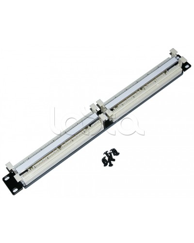 Кросс-панель парная 110 типа 19 1U Cabeus CP-100P-110TYPE в Новороссийске Кроссовое оборудование тип 110 Pintop.ru