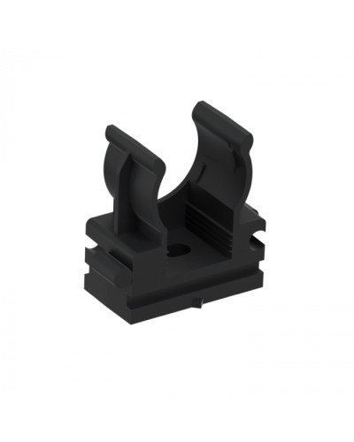 CFQ16 Держатель (клипса) для труб, для монтажного пистолета D16мм, цвет чёрный (10шт) Экопласт (41516-10BL) в Новороссийске Держатели, клипсы, скобы Pintop.ru