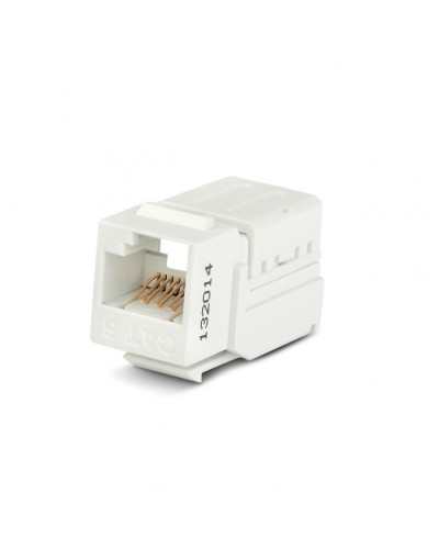 Вставка Keystone Jack RJ-45(8P8C) Hyperline KJNE-8P8C-C6-90-WH в Новороссийске Модули Keystone Pintop.ru