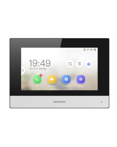 IP видеодомофон сенсорный с Wi-Fi Hikvision DS-KH6320-WTDE1 в Новороссийске Абонентские IP устройства Pintop.ru
