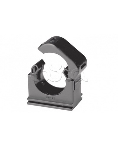 Держатель с крышкой DN 12 мм, полиамид, цвет чёрный DKC (PASW12N) в Новороссийске Держатели, клипсы, скобы Pintop.ru