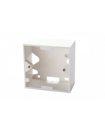 Настенная коробка для рамок серии 45, на 2 модуля 22,5х45,0 мм, белая EuroLan (12A-00-02WT) в Новороссийске Розетки компьютерные и телефонные Pintop.ru