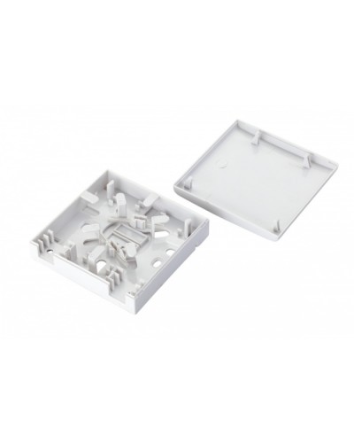 Коробка оптическая настенная 2-портовая, белый Eurolan (12B-00-SC-02WT) в Новороссийске Розетки компьютерные и телефонные Pintop.ru