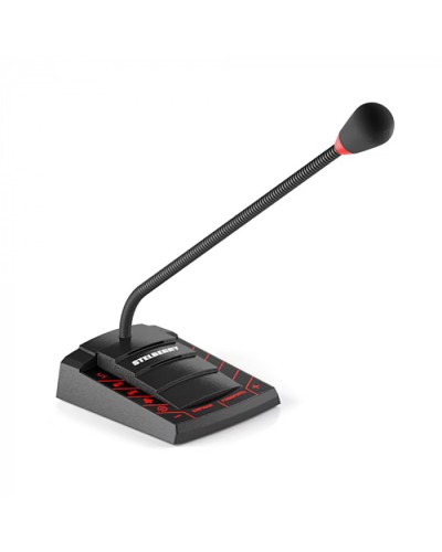 Пульт громкого оповещения на 60 Ватт STELBERRY F-700 в Новороссийске Микрофонные консоли и микрофоны Pintop.ru