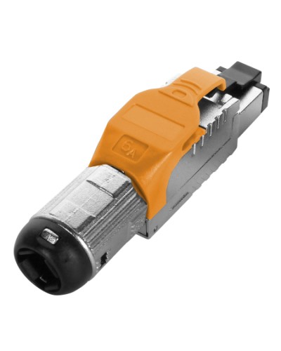 Разъем полевой оконцовки RJ-45 Hyperline (PLUE-8P8C-S-C6A-SH-OR) в Новороссийске Коннекторы Pintop.ru