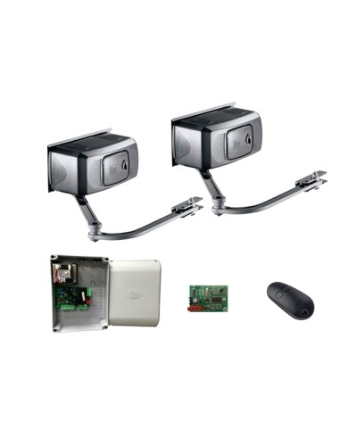 Комплект автоматики для двухстворчатых распашных ворот Came F1000 KIT на основе привода F1000 (блок управления ZF1N, радиоуправление) в Новороссийске Автоматизация ворот Pintop.ru