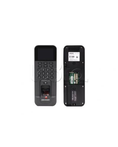 Терминал доступа со встроенным считывателем отпечатков пальцев Hikvision DS-K1T804BF в Новороссийске Считыватели Pintop.ru