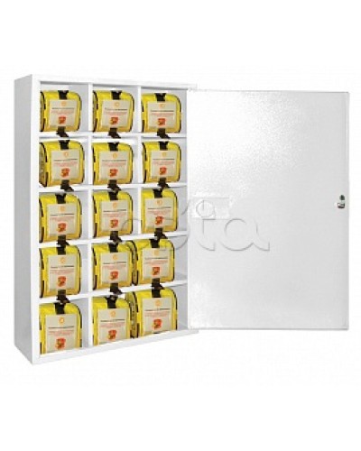 Футляр металлический секционный ПОЖТЕХНИКА ФМС-15 закрытый, белый в Новороссийске Пожарные шкафы Pintop.ru