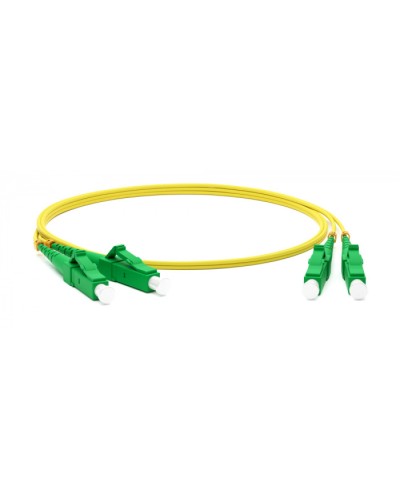 Патч-корд волоконно-оптический одномодовый SM 9/125 (OS2), LC/APC-LC/APC, duplex, LSZH, 5 м Hyperline FC-D2-9-LC/AR-LC/AR-H-5M-LSZH-YL в Новороссийске Патч-корды оптические Pintop.ru