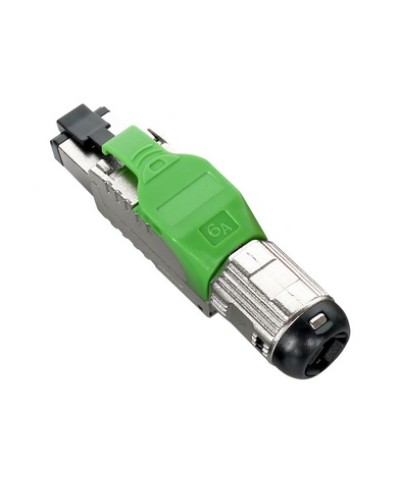 Разъем полевой оконцовки RJ-45 8P8C Hyperline PLUE-8P8C-S-C6A-SH-GN в Новороссийске Коннекторы и разъемы Pintop.ru