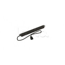 Блок розеток горизонтальный черн Hyperline (SHE19-12IEC-2.5AIEC)