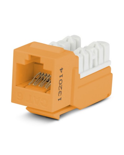 Вставка Hyperline (KJNE-8P8C-C6-90-OR) в Новороссийске Коннекторы Pintop.ru