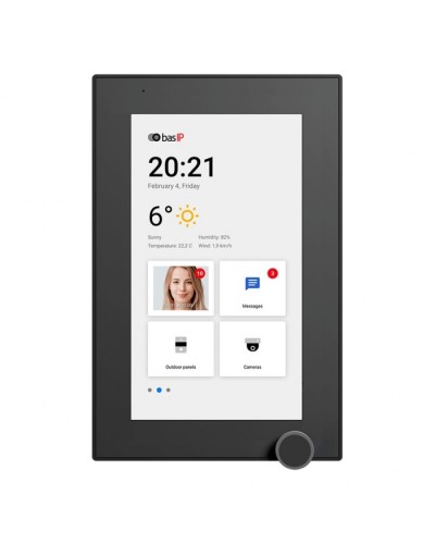 IP-видеодомофон BAS-IP AZ-07L BLACK в Новороссийске Абонентские IP устройства Pintop.ru